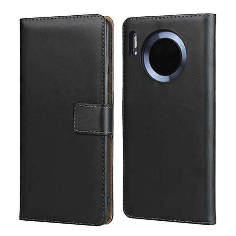 Funda de Cuero Cartera con Soporte L02 para Huawei Mate 30 Pro Negro