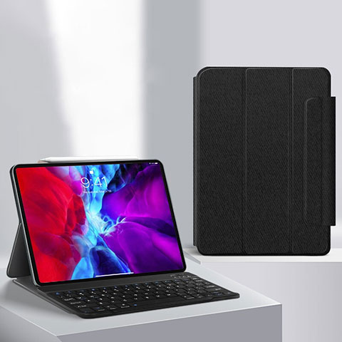 Funda de Cuero Cartera con Soporte L04 para Apple iPad Pro 11 (2020) Negro