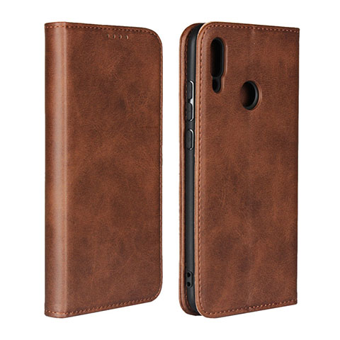 Funda de Cuero Cartera con Soporte L05 para Huawei Honor 10 Lite Marron