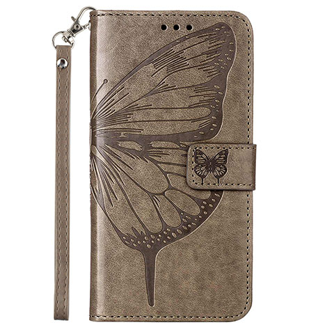 Funda de Cuero Cartera con Soporte Mariposa Carcasa Y01B para Samsung Galaxy M53 5G Gris