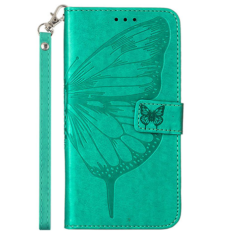 Funda de Cuero Cartera con Soporte Mariposa Carcasa YB2 para Xiaomi Redmi Note 12 Pro+ Plus 5G Verde