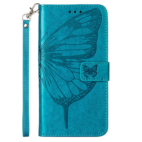 Funda de Cuero Cartera con Soporte Mariposa Carcasa YB2 para Xiaomi Redmi Note 12 Pro Speed 5G Azul