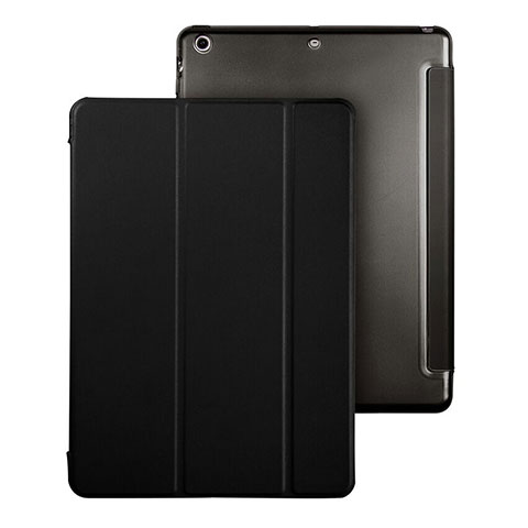 Funda de Cuero Cartera con Soporte para Apple iPad Air Negro