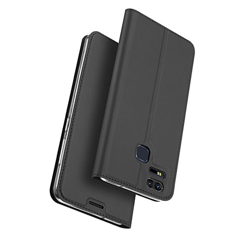 Funda de Cuero Cartera con Soporte para Asus Zenfone 3 Zoom Negro