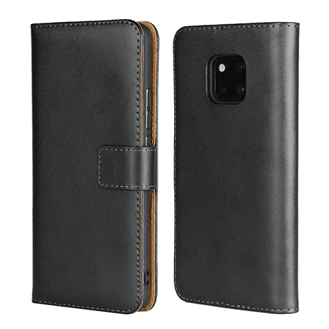 Funda de Cuero Cartera con Soporte para Huawei Mate 20 Pro Negro