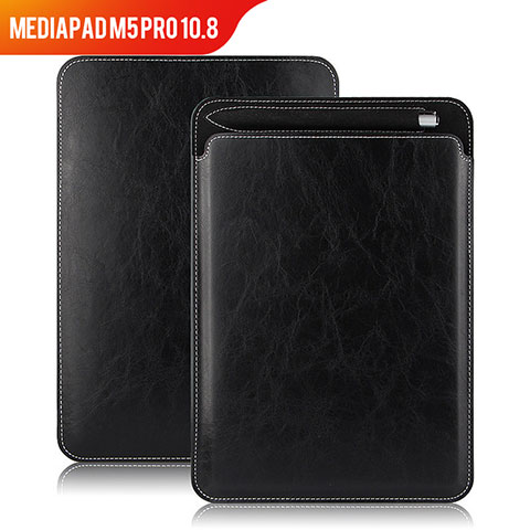 Funda de Cuero Cartera con Soporte para Huawei MediaPad M5 Pro 10.8 Negro