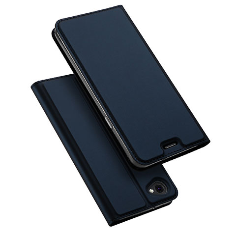 Funda de Cuero Cartera con Soporte para LG Q6 Azul