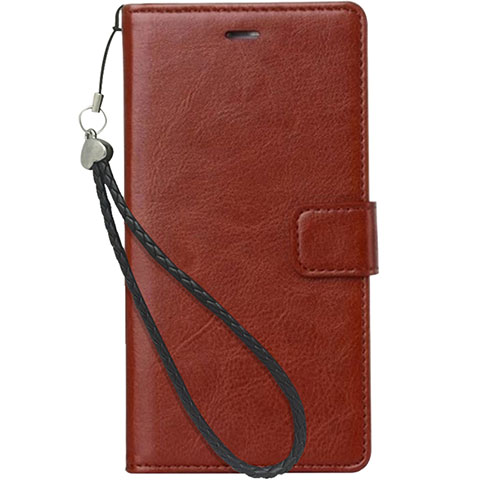 Funda de Cuero Cartera con Soporte para Nokia X3 Marron