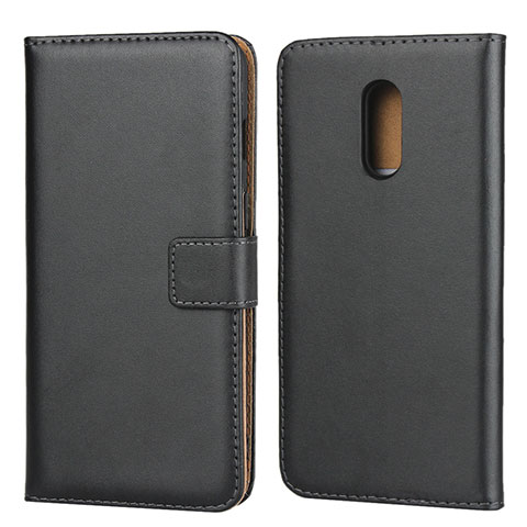 Funda de Cuero Cartera con Soporte para OnePlus 7 Negro