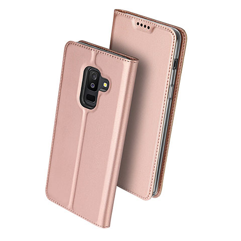 Funda de Cuero Cartera con Soporte para Samsung Galaxy A6 Plus Rosa