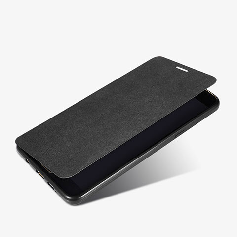 Funda de Cuero Cartera con Soporte para Samsung Galaxy A9 (2016) A9000 Negro