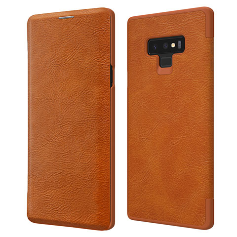 Funda de Cuero Cartera con Soporte para Samsung Galaxy Note 9 Marron