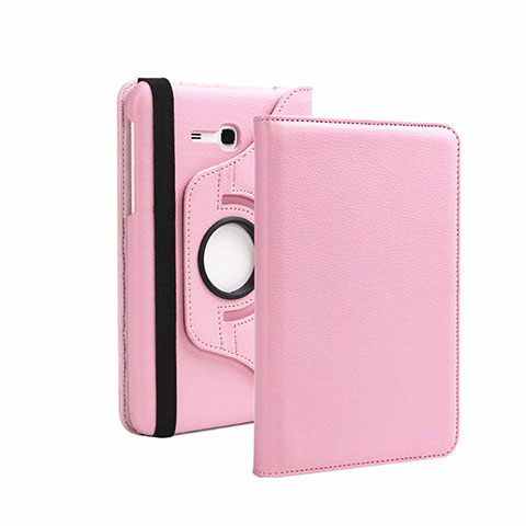 Funda de Cuero Cartera con Soporte para Samsung Galaxy Tab 3 Lite 7.0 T110 T113 Rosa