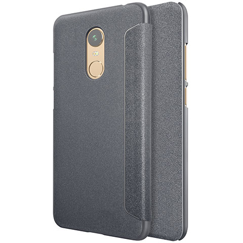 Funda de Cuero Cartera con Soporte para Xiaomi Redmi 5 Plus Negro