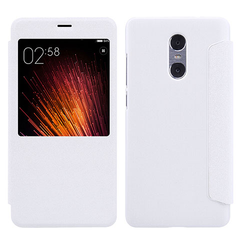 Funda de Cuero Cartera con Soporte para Xiaomi Redmi Pro Blanco