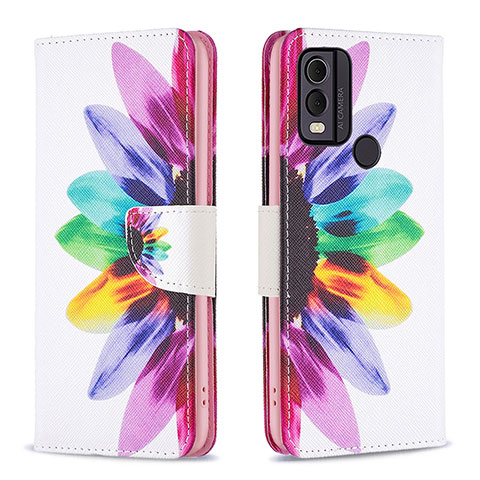 Funda de Cuero Cartera con Soporte Patron de Moda Carcasa B01F para Nokia C22 Multicolor