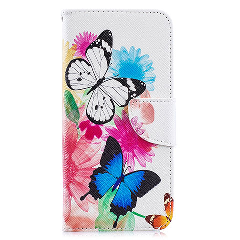 Funda de Cuero Cartera con Soporte Patron de Moda Carcasa B01F para Samsung Galaxy A20 Vistoso