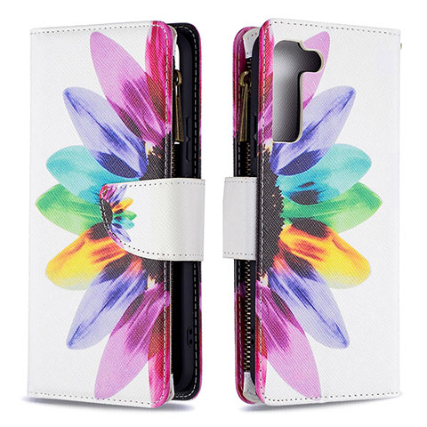 Funda de Cuero Cartera con Soporte Patron de Moda Carcasa B04F para Samsung Galaxy S22 Plus 5G Vistoso