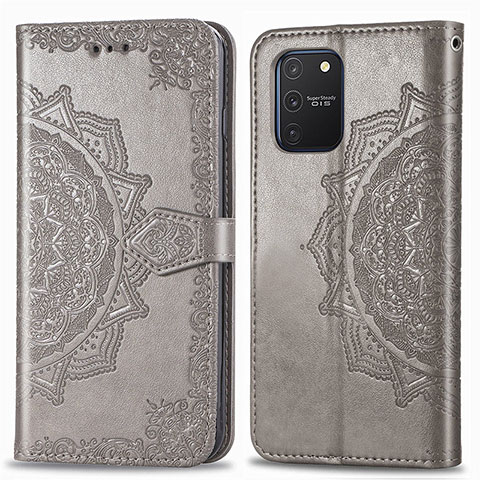 Funda de Cuero Cartera con Soporte Patron de Moda Carcasa para Samsung Galaxy M80S Gris