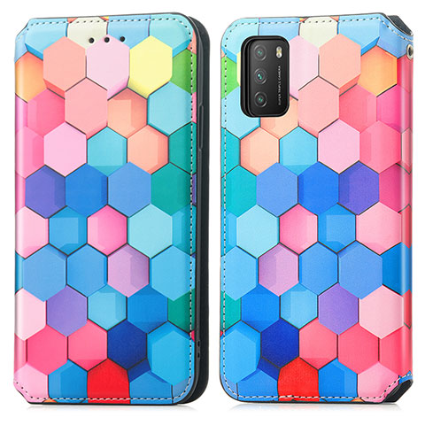 Funda de Cuero Cartera con Soporte Patron de Moda Carcasa S02D para Xiaomi Poco M3 Vistoso