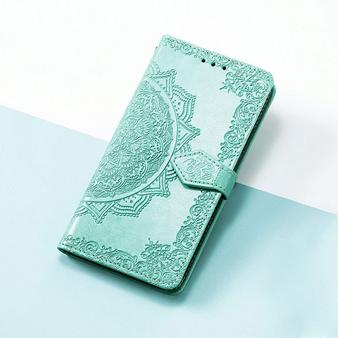 Funda de Cuero Cartera con Soporte Patron de Moda Carcasa S07D para Google Pixel 4a 5G Verde