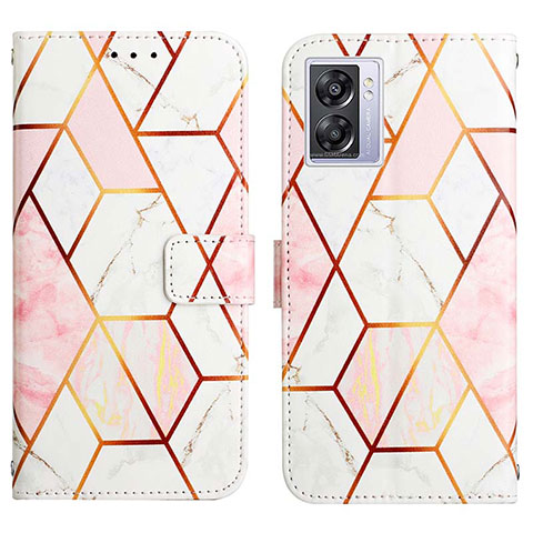 Funda de Cuero Cartera con Soporte Patron de Moda Carcasa Y04B para OnePlus Nord N300 5G Blanco