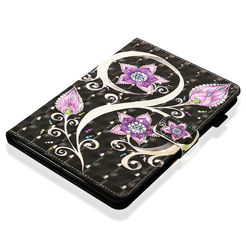 Funda de Cuero Cartera con Soporte Patron de Moda Carcasa Y06B para Apple iPad Mini 4 Negro