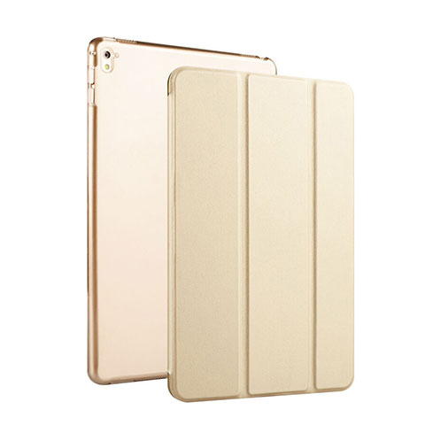 Funda de Cuero Flip con Soporte para Apple iPad Pro 9.7 Oro