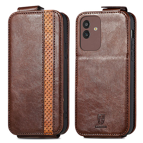 Funda de Cuero Flip S02D para Samsung Galaxy M13 5G Marron