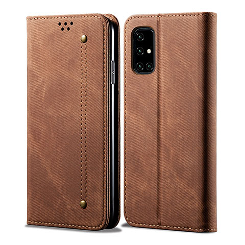 Funda de pano Cartera con Soporte B01S para Samsung Galaxy A51 5G Marron