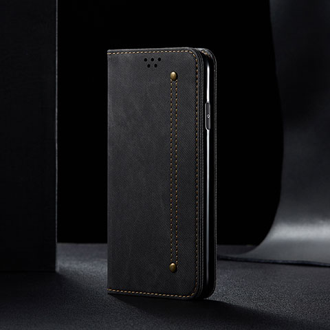 Funda de pano Cartera con Soporte B01S para Samsung Galaxy A81 Negro