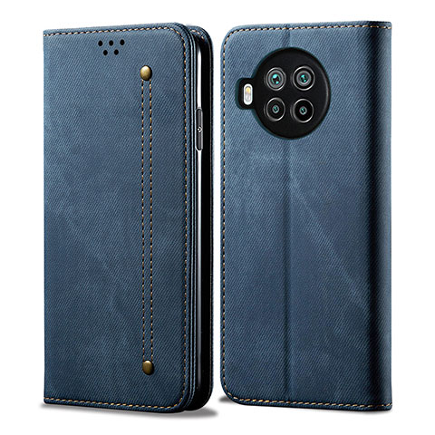 Funda de pano Cartera con Soporte B01S para Xiaomi Mi 10i 5G Azul