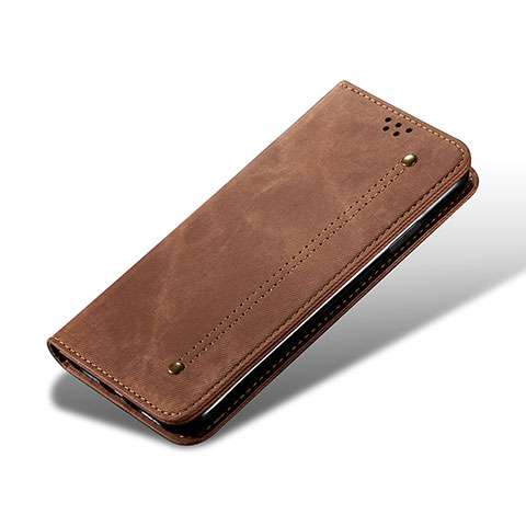 Funda de pano Cartera con Soporte B03S para Samsung Galaxy S21 Plus 5G Marron