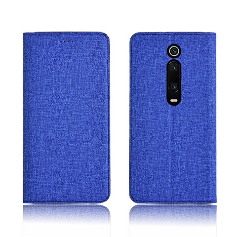 Funda de pano Cartera con Soporte H01 para Xiaomi Redmi K20 Pro Azul