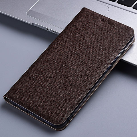 Funda de pano Cartera con Soporte H12P para Apple iPhone 11 Pro Max Marron