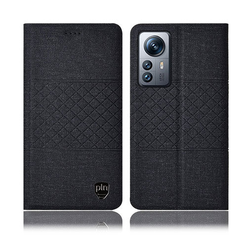 Funda de pano Cartera con Soporte H13P para Xiaomi Mi 12 Lite 5G Negro