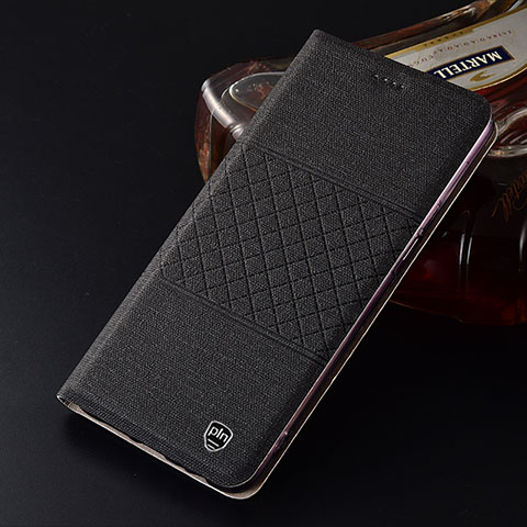 Funda de pano Cartera con Soporte H21P para Xiaomi Redmi 9A Negro