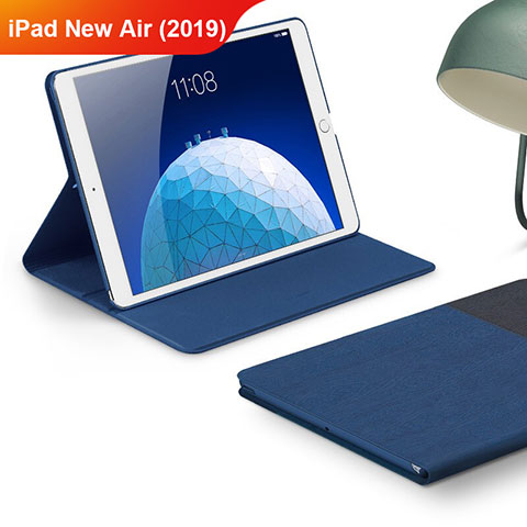 Funda de pano Cartera con Soporte para Apple iPad Air 3 Azul