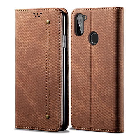 Funda de pano Cartera con Soporte para Samsung Galaxy A11 Marron