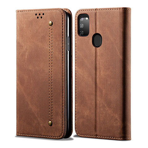 Funda de pano Cartera con Soporte para Samsung Galaxy M21 Marron