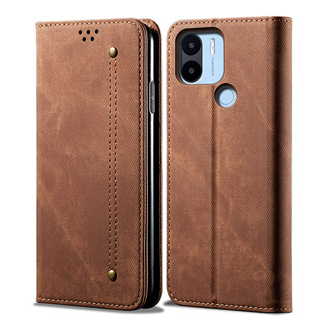 Funda de pano Cartera con Soporte para Xiaomi Redmi A1 Marron