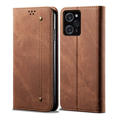 Funda de pano Cartera con Soporte para Xiaomi Redmi Note 12 Pro Speed 5G Marron