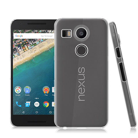 Funda Dura Cristal Plastico Rigida Transparente para Google Nexus 5X Claro