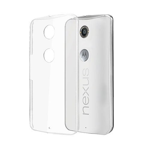 Funda Dura Cristal Plastico Rigida Transparente para Google Nexus 6 Claro