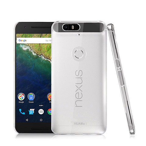 Funda Dura Cristal Plastico Rigida Transparente para Google Nexus 6P Claro