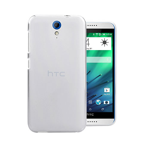 Funda Dura Cristal Plastico Rigida Transparente para HTC Desire 820 Mini Blanco