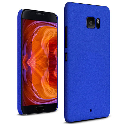 Funda Dura Plastico Rigida Carcasa Fino Arenisca para HTC U Ultra Azul