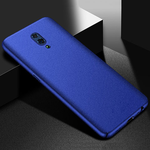 Funda Dura Plastico Rigida Carcasa Fino Arenisca para Oppo Reno Azul