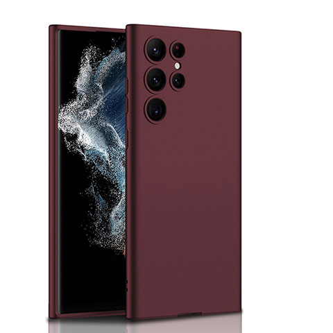 Funda Dura Plastico Rigida Carcasa Mate AC1 para Samsung Galaxy S23 Ultra 5G Rojo
