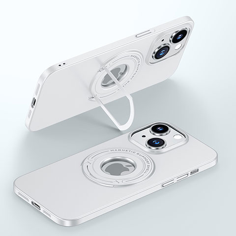 Funda Dura Plastico Rigida Carcasa Mate con Mag-Safe Magnetic JB1 para Apple iPhone 13 Blanco